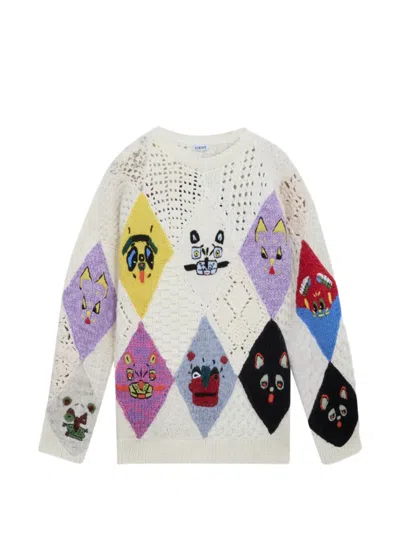 Loewe X Louis Wain Futuristic Cat Sweater In Multi