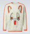 Loewe X Louis Wain Intarsia Wool-blend Sweater In White