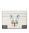 Loewe X Louis Wain Leather Futurist Cat Card Holder In Blue