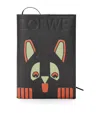 Loewe X Louis Wain Leather Notebook In Black