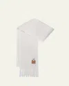 Loewe X Louis Wain Mohair And Wool Blend Scarf In White