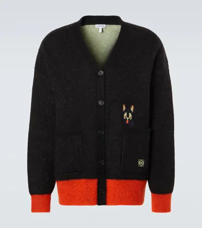 LOEWE X LOUIS WAIN MOHAIR-BLEND CARDIGAN