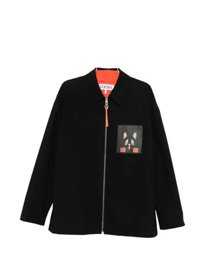 Loewe X Louis Wain Overshirt Jacket In Black