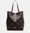 Loewe X Louis Wain Puzzle Fold Cats Leather Tote Bag In Brown