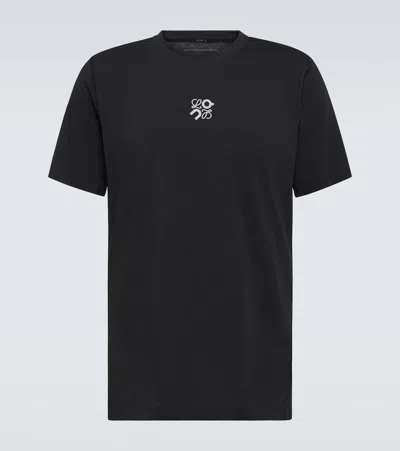 Loewe X On Active Logo Jersey T-shirt In Black