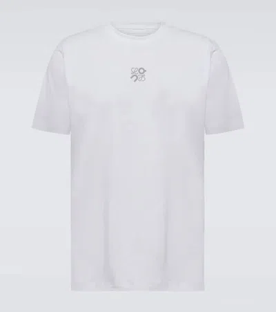 Loewe X On Active Logo Jersey T-shirt In White