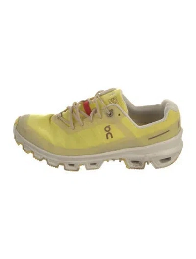 Pre-owned Loewe X On Camouflage Print Athletic Sneakers In Yellow