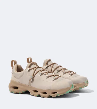 Loewe On Cloudsolo Hiker Rubber-trimmed Twill Sneakers In Neutral