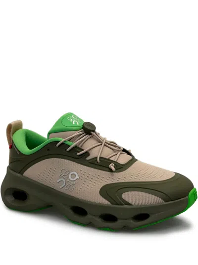 Loewe X On Cloudsolo Lace-up Sneakers In Green