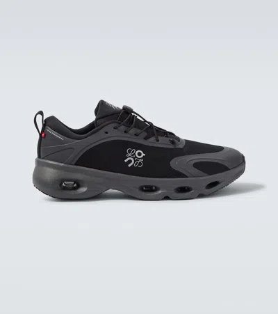 Loewe On 8 Cloud Rubber-trimmed Mesh Sneakers In Black