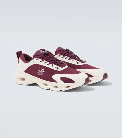 Loewe X On Cloudsolo Sneakers In Burgundy