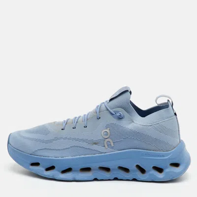 Pre-owned Loewe X On Cloudtilt 2.0 Running Forever Size 41 Blue Knit Fabric Low Top Sneakers