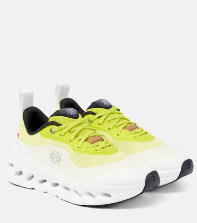 Loewe + On Cloudtilt 2.0 Stretch Recycled-knit Sneakers In Yellow