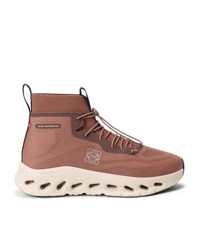 Loewe X On Cloudtilt High-top Sneakers In Brown