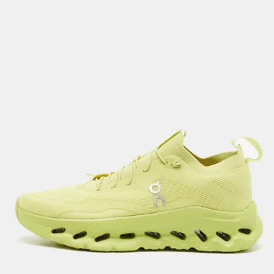 Pre-owned Loewe X On Cloudtilt Running Size 41 Neon Green Knit Fabric Low Top Sneakers