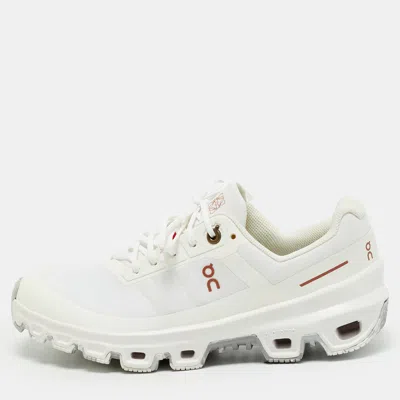 Pre-owned Loewe X On Cloudventure Size 37 White Canvas Low Top Sneakers