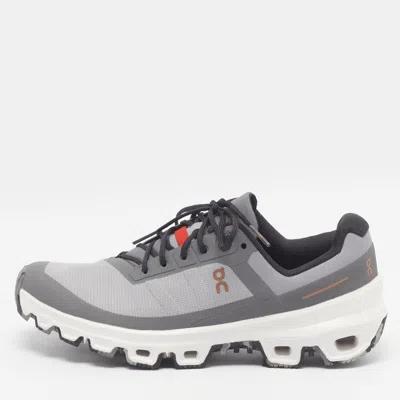Pre-owned Loewe X On Cloudventure Size 38 Grey Canvas Low Top Sneakers In Gray