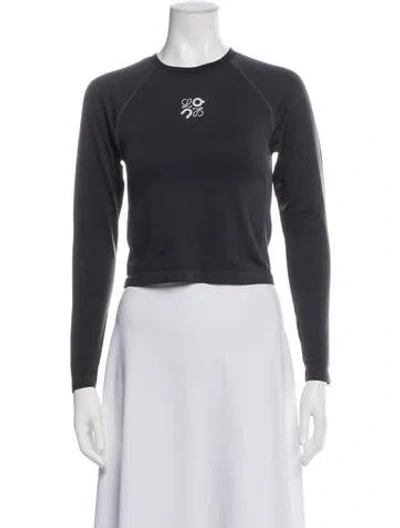 Pre-owned Loewe X On Crew Neck Long Sleeve Top W/ Tags In Black