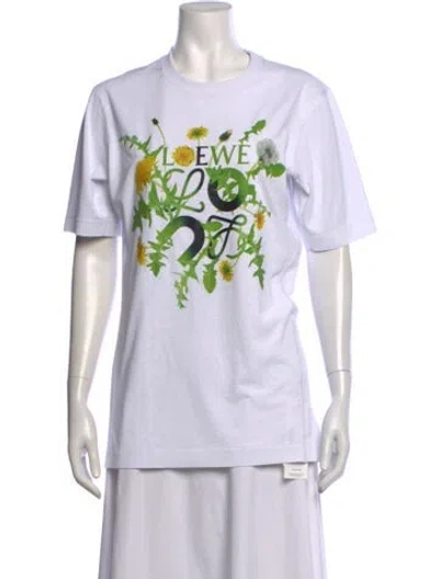 Pre-owned Loewe X On Graphic Print Crew Neck T-shirt In Multicolor