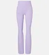 Loewe X On High-rise Flared Leggings In Purple