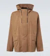 Loewe X On Hooded Technical Jacket In Brown