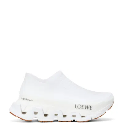 Loewe X On Lightspray Cloudmonster Trainers In White
