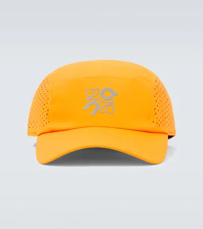 Loewe X On Logo Baseball Cap In Orange
