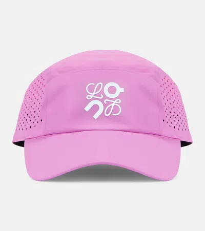 Loewe X On Logo Baseball Cap In Pink