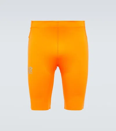Loewe X On Logo Biker Shorts In Orange