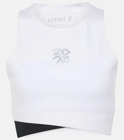 Loewe X On Logo Bra Top In White