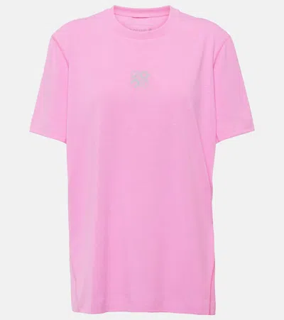 Loewe X On Logo Jersey T-shirt In Pink