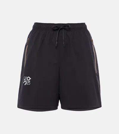 Loewe X On Logo Running Shorts In Black