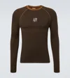 Loewe X On Logo Technical Top In Brown