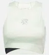 Loewe X On Logo Tie-dye Bra Top In White