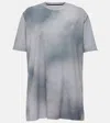 Loewe X On Logo Tie-dye Jersey T-shirt In Grey