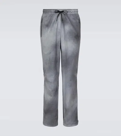 Loewe X On Logo Tie-dye Technical Sweatpants In Blue