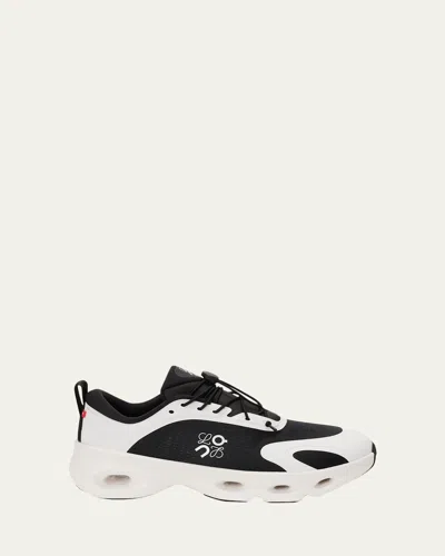 Loewe On Cloudsolo Rubber-trimmed Mesh Sneakers In Black