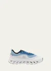 Loewe X On Men's Cloudtilt 2 Knit Low-top Sneakers In Blue/white