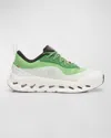 Loewe X On Men's Cloudtilt 2 Knit Low-top Sneakers In Green/white
