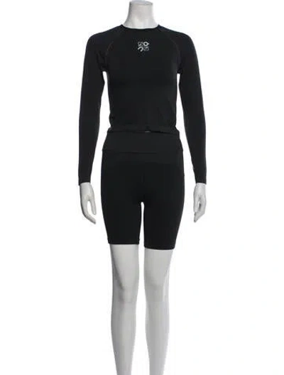 Pre-owned Loewe X On Nylon Short Set W/ Tags In Black