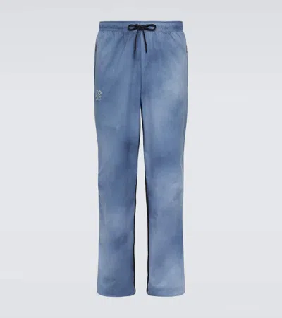 Loewe X On Printed Technical Sweatpants In Blue/multicolor