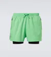 Loewe X On Running Shorts In Green