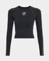 Loewe X On Seamless Long-sleeve Top In Black