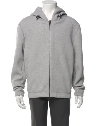 Pre-owned Loewe X On Signature Logo Crew Neck Hoodie In Gray