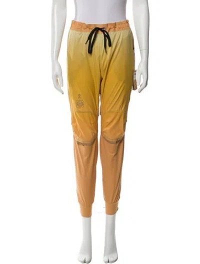 Pre-owned Loewe X On Skinny Leg Pants In Yellow