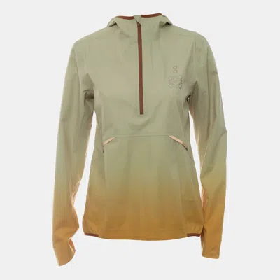 Pre-owned Loewe X On S/s 2022 Gradient Waterproof Anorak Orange/yellow Cotton Jacket