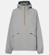 Loewe X On Storm Striped Half-zip Jacket In Gray