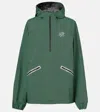Loewe X On Storm Striped Half-zip Jacket In Green