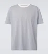 Loewe X On Striped Technical Jersey T-shirt In Gray