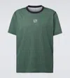 Loewe X On Striped Technical Jersey T-shirt In Green